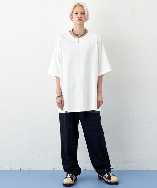 「AIVER」 半袖Tシャツ MEDIUM ホワイト メンズ_画像8