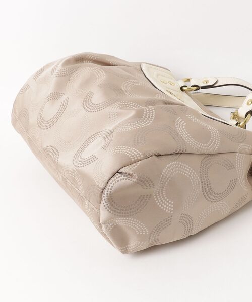 COACH（コーチ） オプアート柄 2WAYバッグ - ベージュ レディース 