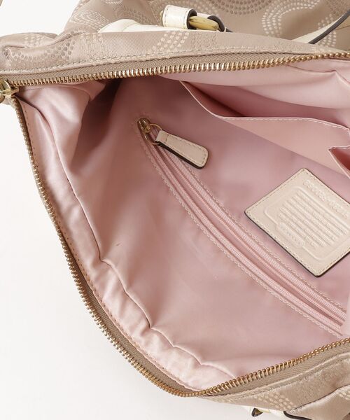 COACH（コーチ） オプアート柄 2WAYバッグ - ベージュ レディース 