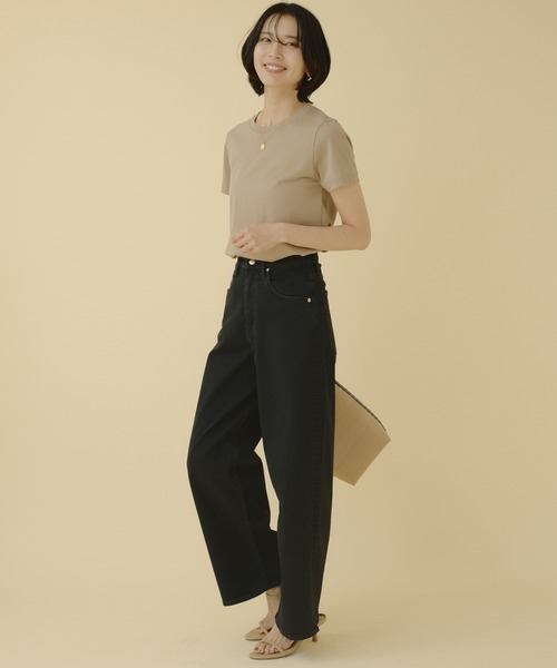 「surt」 デニムパンツ M ブラック レディース_画像2