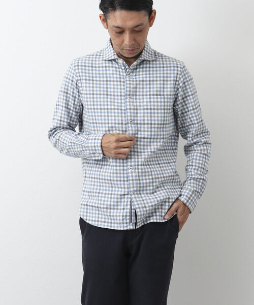 「NOLLEY'S goodman」 長袖シャツ X-LARGE ブルー系その他 メンズ_画像2