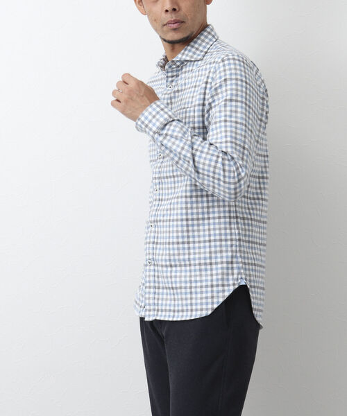 「NOLLEY'S goodman」 長袖シャツ X-LARGE ブルー系その他 メンズ_画像3