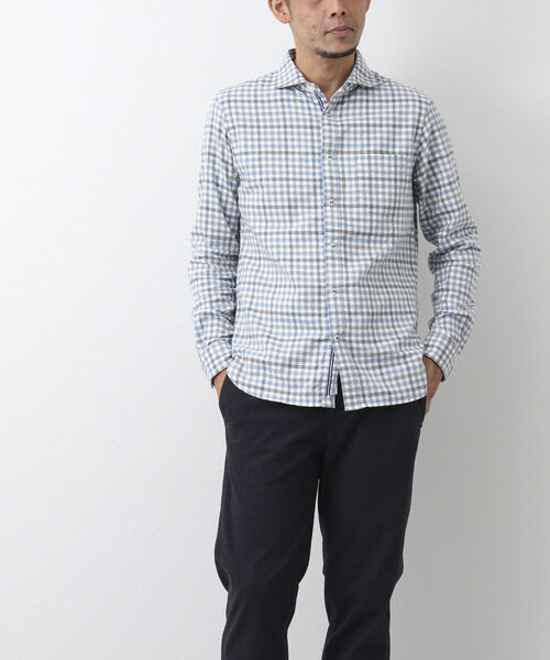 「NOLLEY'S goodman」 長袖シャツ X-LARGE ブルー系その他 メンズ_画像4