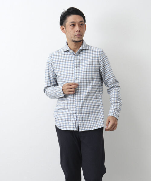 「NOLLEY'S goodman」 長袖シャツ X-LARGE ブルー系その他 メンズ_画像5
