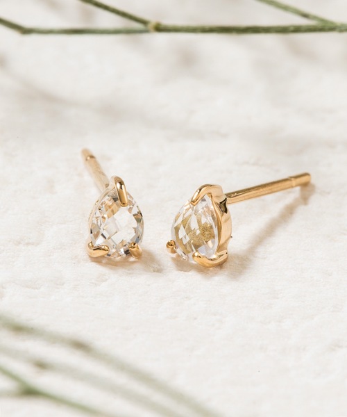 bloom ブルーム K18 ダイヤモンド ピアス 保証書あり K18/K10 フープ