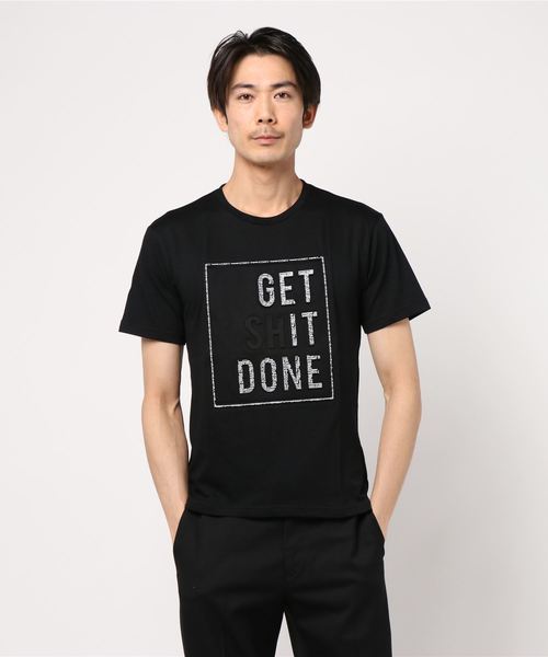 STYLEBLOCK（スタイルブロック） tシャツ ロゴ柄エンボスプリント半袖T 
