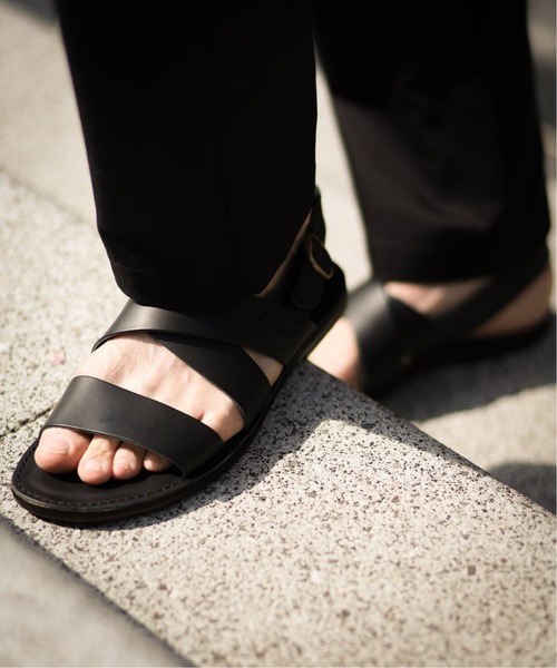 楽天ランキング1位 サンダル Herisson エリソン バックストラップレザーサンダル 再再販 Cepici Gouv Ci