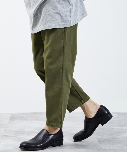 パンツ 「ASSEMBLANC」シルクブレンドクリースワイドトラウザー メンズ