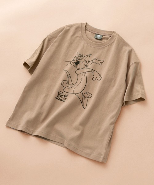 tシャツ Tシャツ キッズ 「 TOM＆JERRY / トムとジェリー 」 プリントビックシルエット クルーネック Tシャツ 半袖 キッズ｜zozo｜03