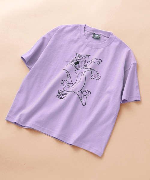 tシャツ Tシャツ キッズ 「 TOM＆JERRY / トムとジェリー 」 プリントビックシルエット クルーネック Tシャツ 半袖 キッズ｜zozo｜06