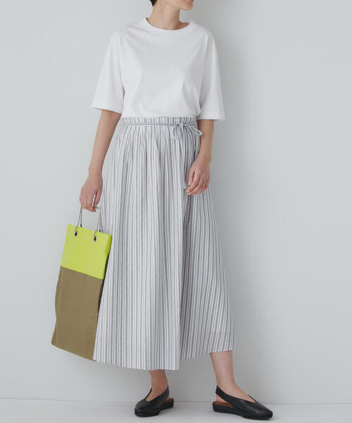 human woman（ヒューマンウーマン） スカート カラミストライプ