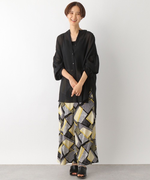 LEPSIM（レプシィム） シャツ ブラウス シアーチュニックハオリ 163561