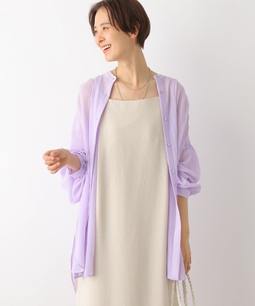 LEPSIM（レプシィム） シャツ ブラウス シアーチュニックハオリ 163561