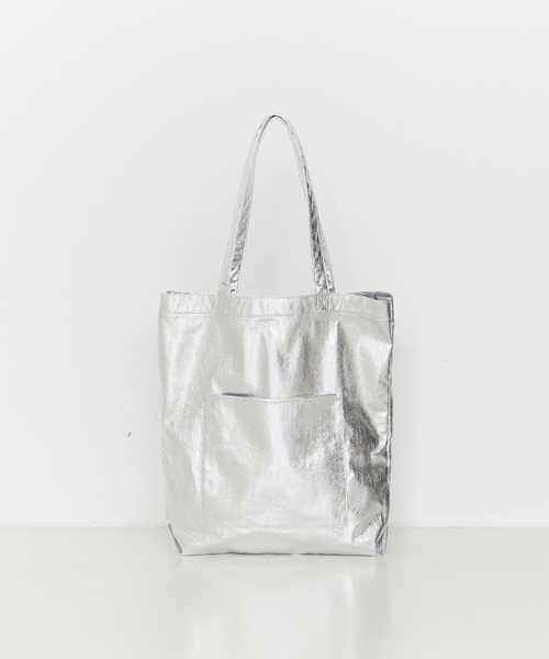 collex グレージュ　トートバッグ collex - collex コレックス カウレザー 縦型 トートバッグの