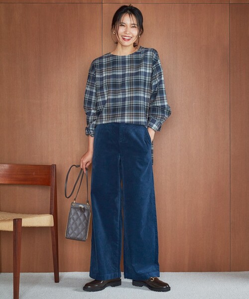 23区（ニジュウサンク） ブラウス シャツ 「洗える」CANCLINI メルトン