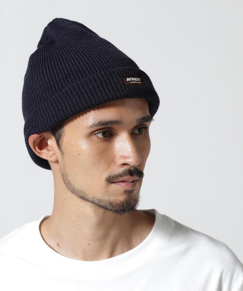 AVIREX（アヴィレックス） ニット帽 ニットキャップ 2WAY WATCH CAP