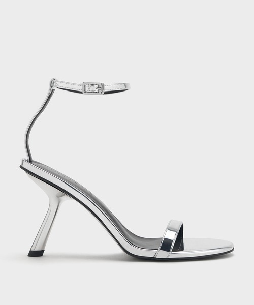CHARLES ＆ KEITH サンダル スラントヒール アンクルストラップ