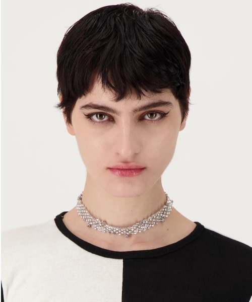 Justine Clenquet チョーカー ネックレス チェーン ストーン JUSTINE CLENQUET チョーカー CLENQUET/ジュスティーヌ