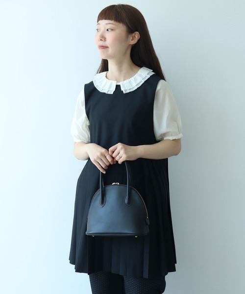bulle de savon ベスト ジレ T/R プリーツベスト レディース