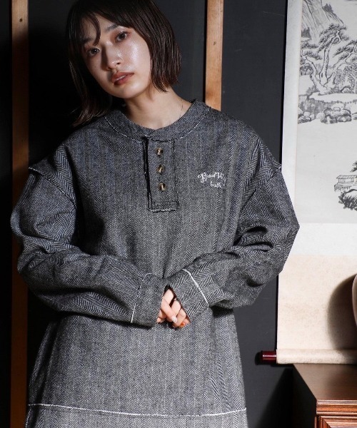 BADWAY（バッドウェイ） tシャツ Inside out Henry TEE メンズ