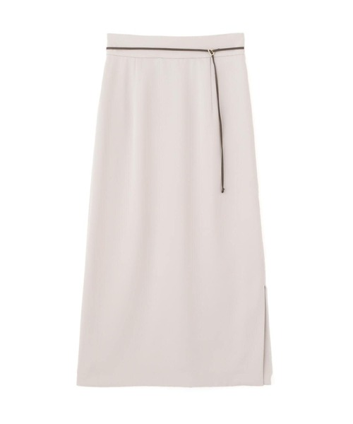 スカート ベルト付きサイドスリットタイトスカート / 1214120409  