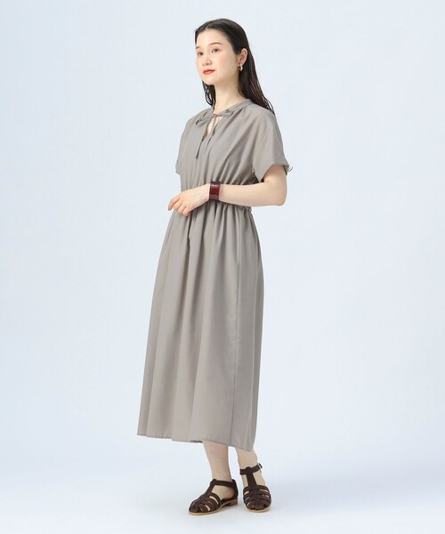 BEAMS HEART ワンピース ギャザー スキッパー : ZOZOTOWN Yahoo