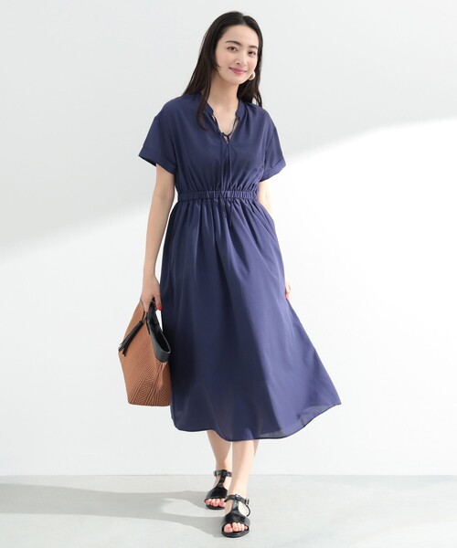 BEAMS HEART ワンピース ギャザー スキッパー : ZOZOTOWN Yahoo