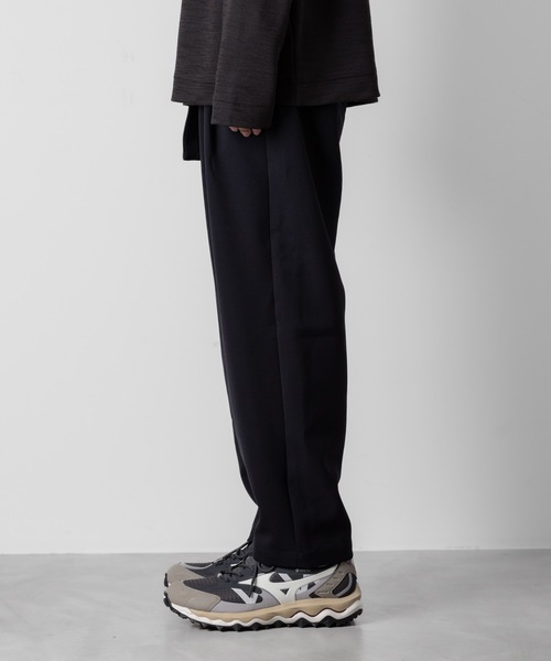 スラックス PE ストレッチダブルクロス ベルテッド テーパードフィットトラウザーズ / PE STRETCH DOUBLE CLOTH BELTED | ATTACHMENT | 15
