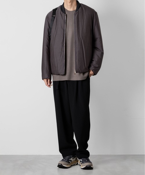 スラックス PE ストレッチダブルクロス ベルテッド テーパードフィットトラウザーズ / PE STRETCH DOUBLE CLOTH BELTED | ATTACHMENT | 10