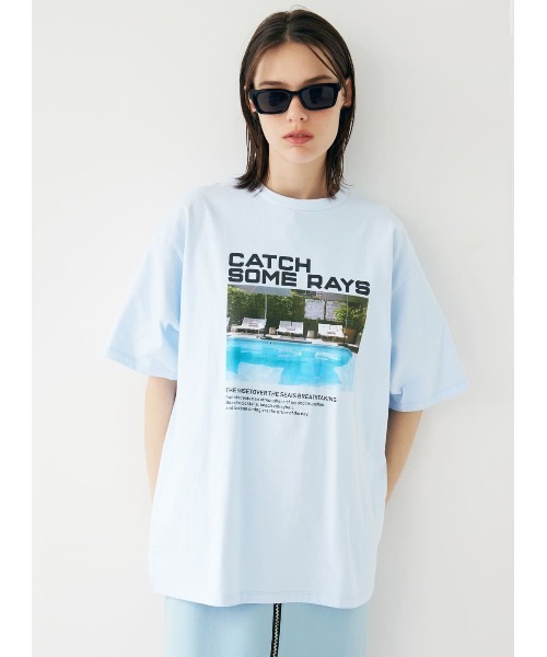 tシャツ COEL×Yuji Takeuchi CATCH SOME RAYS フォトTシャツ レディース COEL tシャツ COEL×Yuji Takeuchi CATCH SOME RAYS フォトT