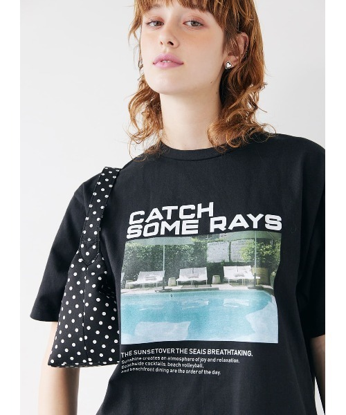tシャツ COEL×Yuji Takeuchi CATCH SOME RAYS フォトTシャツ レディース