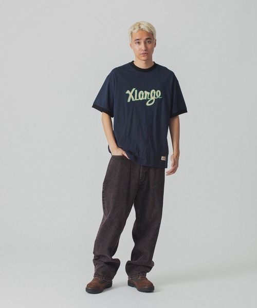 XLARGE（エクストラ ラージ） tシャツ RETRO SCRIPT LOGO RINGER S/S