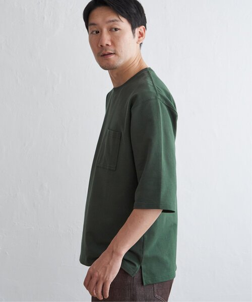 ikka（イッカ） tシャツ ストレッチインレイ7分袖Tシャツ メンズ