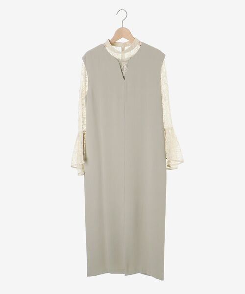 le.coeur blanc（ルクールブラン） ドレス ベルスリーブスリットドレス