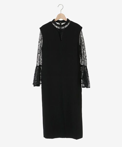 le.coeur blanc（ルクールブラン） ドレス ベルスリーブスリットドレス