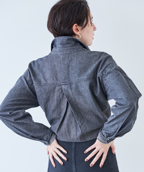 ブラウス シャツ SOMETHING ビッグデニムシャツ レディース SOMETHING ブラウス シャツ ビッグデニムシャツ レディース