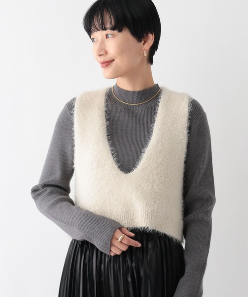 LEPSIM（レプシィム） ベスト ジレ 7ゲージフェザーショートベスト