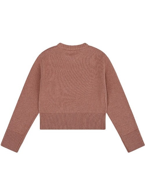 ニット セーター A'GEM/9 × .kom 「muah muah/ムーアムーア」 LAMBSWOOL JACQUARD ROUND KNIT/ラム ニット セーター A'GEM/9 × .kom 「muah muah/ムーアムーア