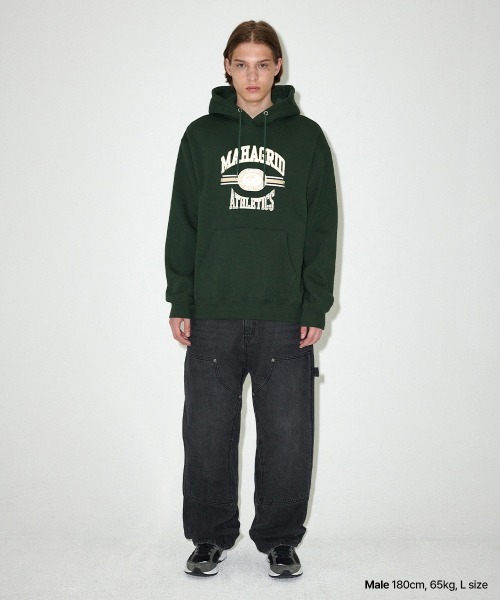 さらに100円引き◆MAHAGRID◆LION ATHLETICS HOODIE MAHAGRID パーカー 「mahagrid/マハグリッド」 LION ATHLETICS