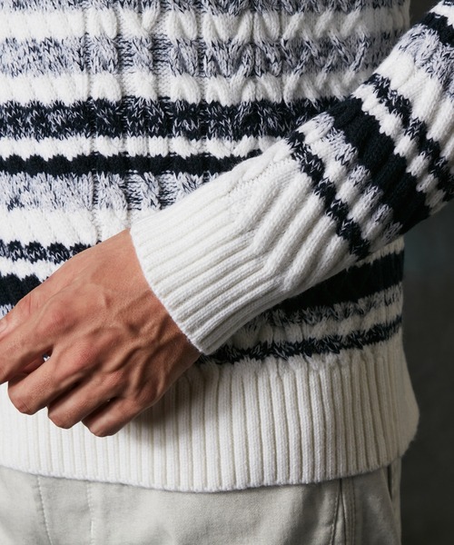 HIDEAWAYS NICOLE（ハイダウェイ ニコル） セーター ニット ケーブル