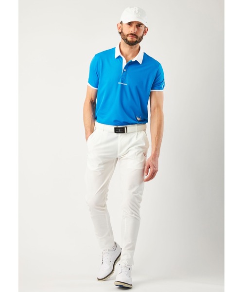 uvカット ポロシャツ ADP SIMPLE POLO WHT LINE メンズ レディース
