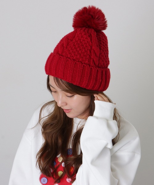 Lace Ladies（レースレディース） ニット帽 ニットキャップ ビッグ