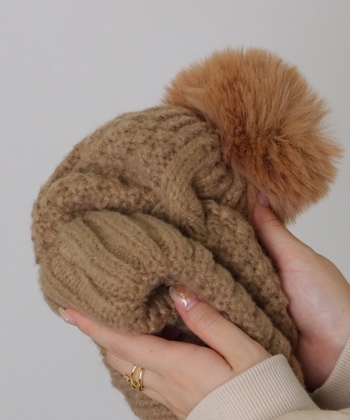 Lace Ladies（レースレディース） ニット帽 ニットキャップ ビッグ