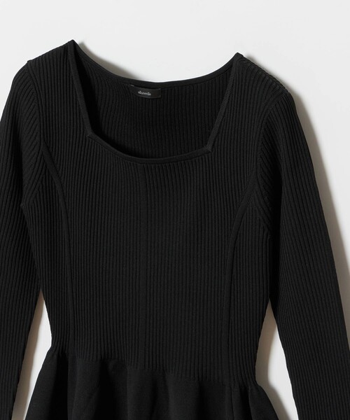 ワンピース ウエストマークコクーンニットワンピース | allureville | 11