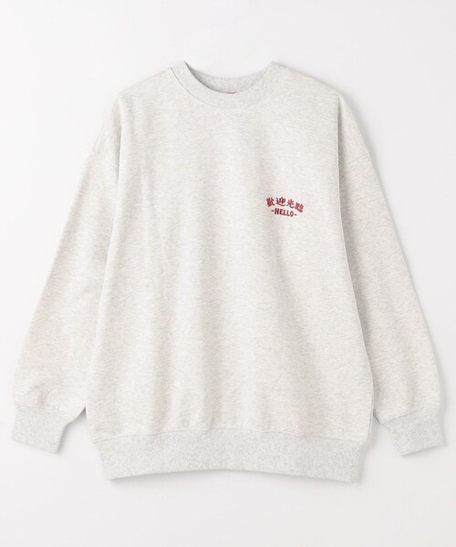 トレーナー スウェット Joanie/ジョエニー Happy Night Market SWEAT/刺繍 バックプリント クルーネック スウェット メ | FREAK'S STORE | 04