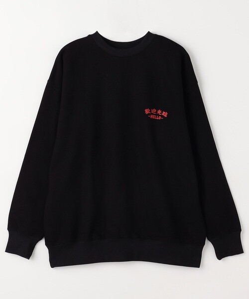 トレーナー スウェット Joanie/ジョエニー Happy Night Market SWEAT/刺繍 バックプリント クルーネック スウェット メ | FREAK'S STORE | 11