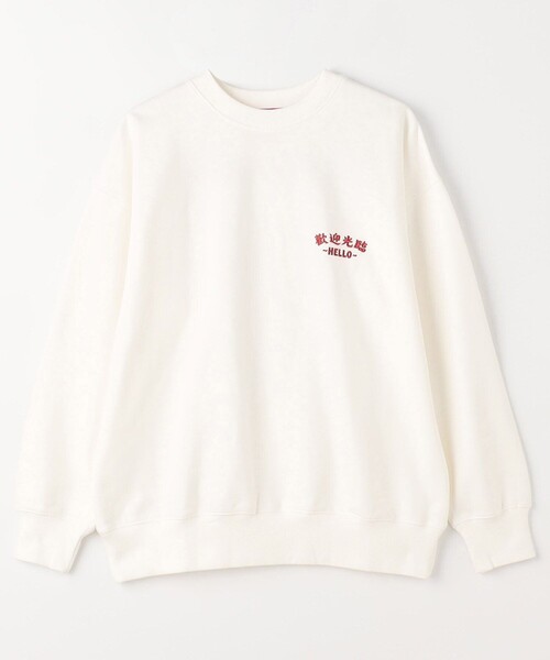 トレーナー スウェット Joanie/ジョエニー Happy Night Market SWEAT/刺繍 バックプリント クルーネック スウェット メ | FREAK'S STORE | 12