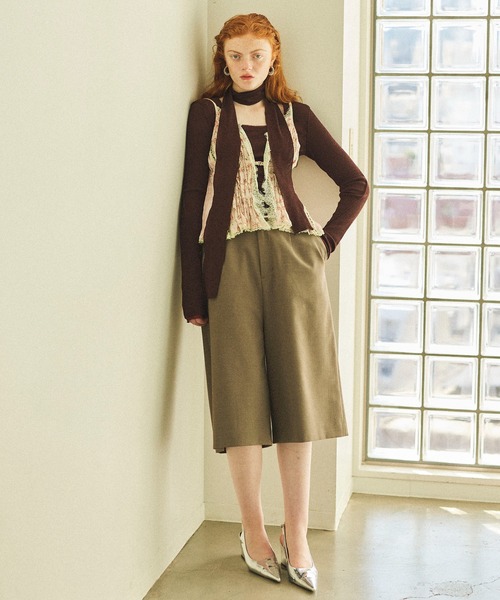 MAISON SPECIAL シャーリングスクエアトップス MAISON SPECIAL tシャツ Shirring Square Tops/シャーリング