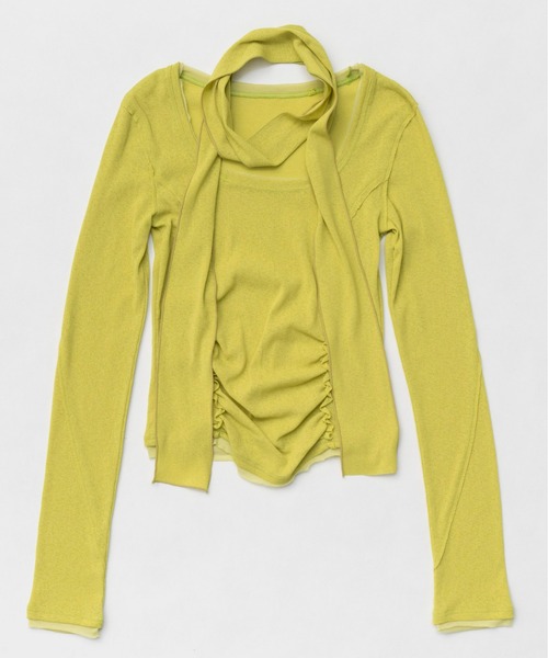 MAISON SPECIAL シャーリングスクエアトップス MAISON SPECIAL(メゾンスペシャル)｜Shirring Square Tops
