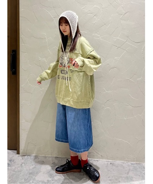 【美品】ニコアンド　WIDE CAPRI DENIM niko and… ジーンズ デニム デニムパンツ 「NKJ 2025SS」WIDE